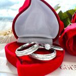 Par Aliança Aço Inoxidável Prata Reta 4MM Escovada Batimento