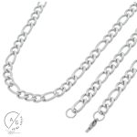 Corrente e Pulseira Masculina 3x1 Aço Inox