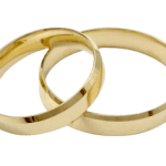 Par Alianças de Ouro 18K 4MM de Largura Chanfrada 8 Gramas de Ouro - Anatomicas