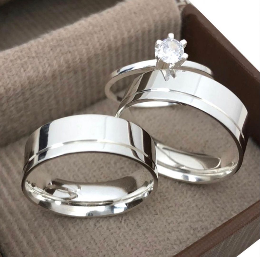 mod-4-1-1.jpg Par Aliança Prata 950 Reta Friso no Canto 7MM - Imagem 1