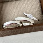 Par Aliança Prata 950 Chanfrada 5MM Jateada e Lisa