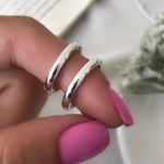 Par de Alianças de Prata 950 -  Abaulada 3MM