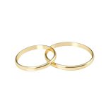 Par Alianças de Ouro 18K 3MM de Largura 3GR de Ouro