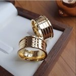 Par de Alianças de Moedas Antigas Reta 10MM Bulgari