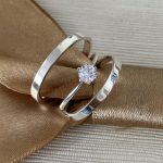 Par Aliança Prata 950 Reta 3MM Tradicional